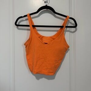 Lululemon Athletica Orange Tank Top